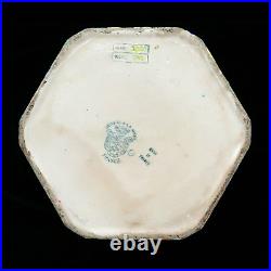 Véritable rare bonbonnière céramique émaux LONGWY art déco 1930 17 cm x 5 cm
