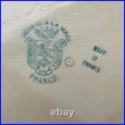 Véritable rare bonbonnière céramique émaux LONGWY art déco 1930 17 cm x 5 cm