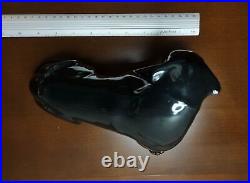 Vintage Black Panther Sculpture Statue Figurine céramique Art Déco URSS