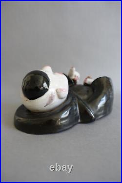 Walter Bosse (1904-1979) Austria sculpture murale figurant un moine au chapelet