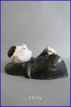 Walter Bosse (1904-1979) Austria sculpture murale figurant un moine au chapelet