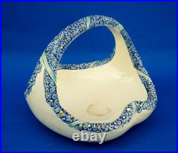 Wilhelm Peter August Sus Karlsruhe vase panier vide poches céramique Art Déco XX