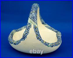 Wilhelm Peter August Sus Karlsruhe vase panier vide poches céramique Art Déco XX