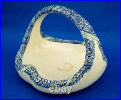 Wilhelm Peter August Sus Karlsruhe vase panier vide poches céramique Art Déco XX