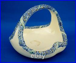 Wilhelm Peter August Sus Karlsruhe vase panier vide poches céramique Art Déco XX