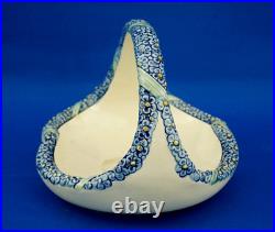 Wilhelm Peter August Sus Karlsruhe vase panier vide poches céramique Art Déco XX