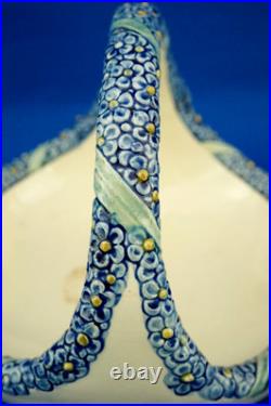 Wilhelm Peter August Sus Karlsruhe vase panier vide poches céramique Art Déco XX