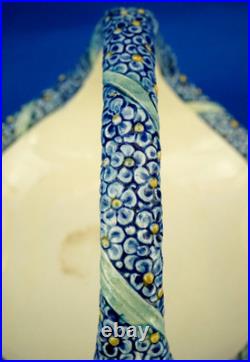 Wilhelm Peter August Sus Karlsruhe vase panier vide poches céramique Art Déco XX