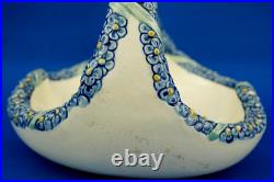 Wilhelm Peter August Sus Karlsruhe vase panier vide poches céramique Art Déco XX