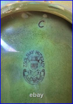 Zsolnay Pecs Ceramique Iridescente Coupelle Art Deco 1920 Hungary
