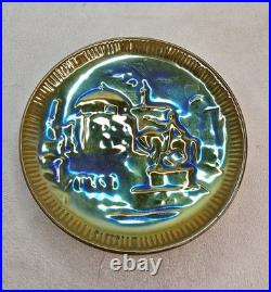 Zsolnay Pecs Ceramique Iridescente Coupelle Art Deco 1920 Hungary