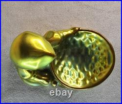 Zsolnay Pecs Ceramique Iridescente Enfant Tenant Un Panier Art Deco 1920 Hungary Zsolnay Pecs Ceramique Iridescente Enfant Tenant Un Panier Art Deco 1920 Hungary