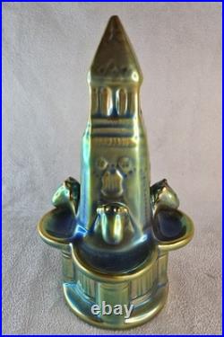 Zsolnay Pecs Ceramique Iridescente Fontaine Art Deco 1920 Hungary