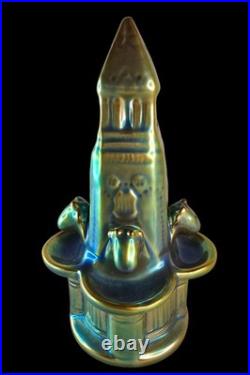 Zsolnay Pecs Ceramique Iridescente Fontaine Art Deco 1920 Hungary