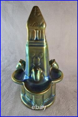 Zsolnay Pecs Ceramique Iridescente Fontaine Art Deco 1920 Hungary