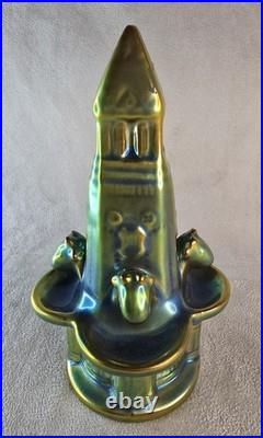 Zsolnay Pecs Ceramique Iridescente Fontaine Art Deco 1920 Hungary