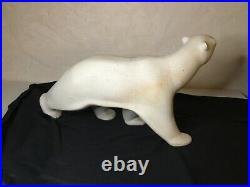 # ours polaire en céramique crispée Sèvres Vinsare années 30 art déco (43cm)